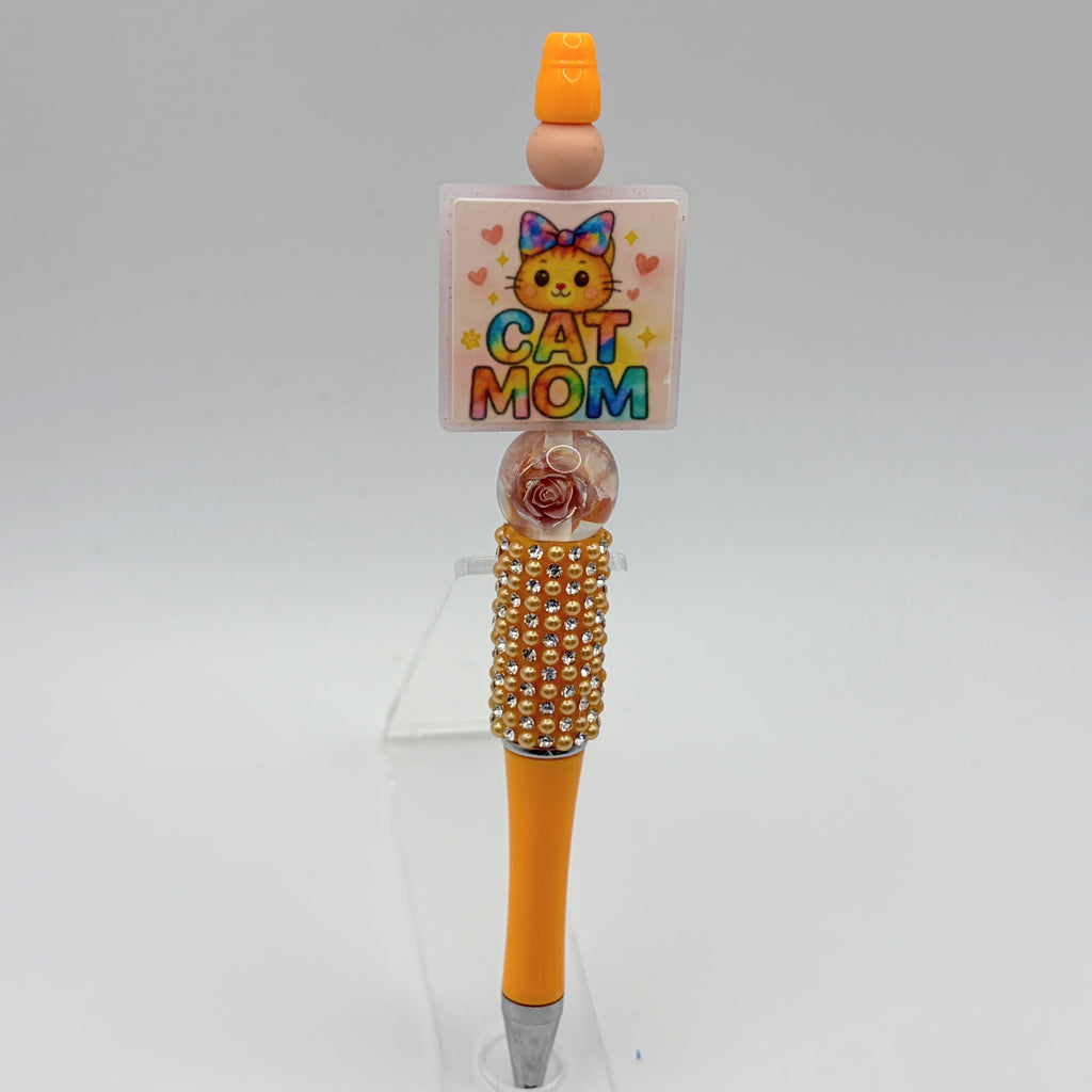 Mom Collection Beaded Pens – Cat Mom, Dog Mom, Dance Mom & More | Choose Your Style A–F