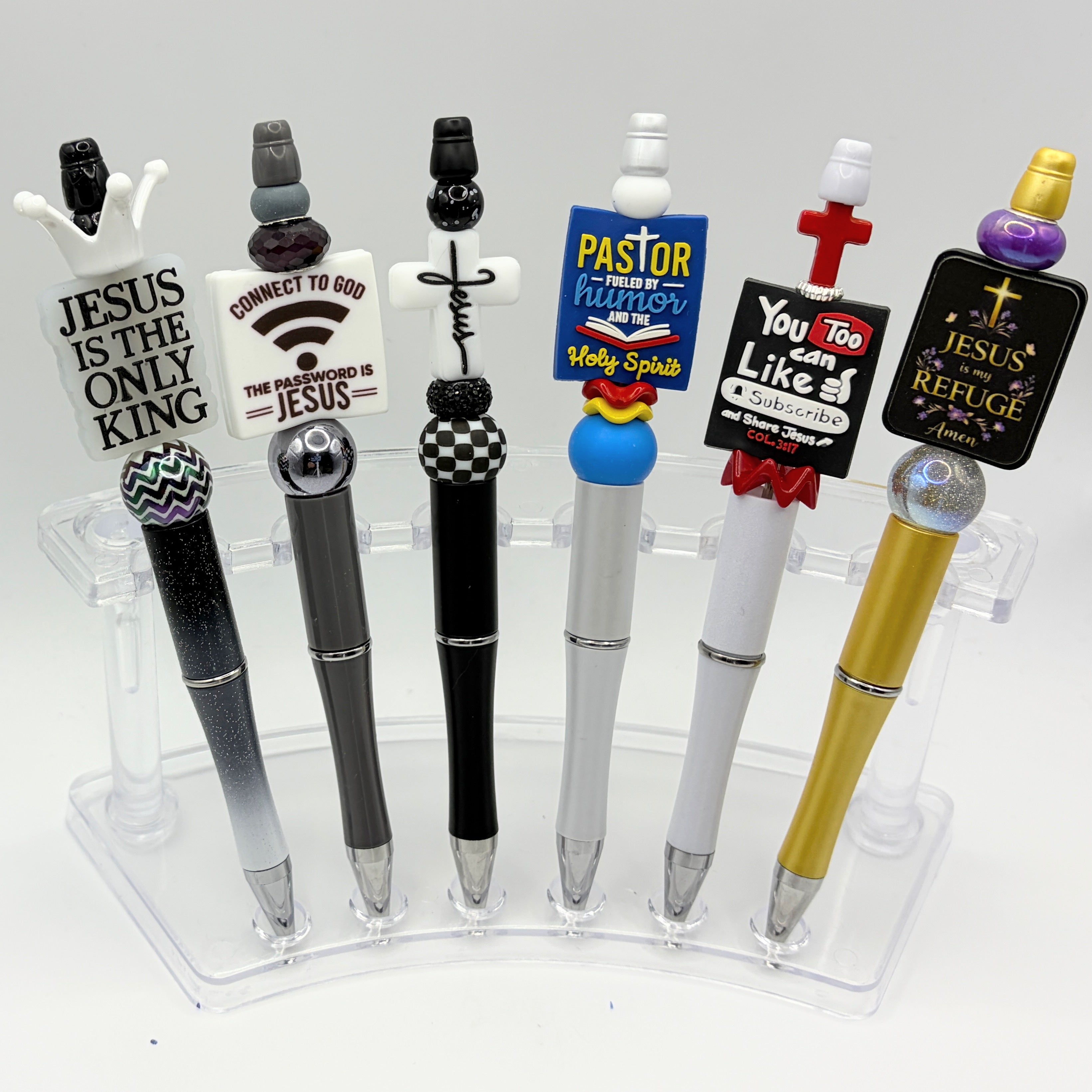 Dad Life Christian Beaded Pen Collection – Choose Your Style A-F
