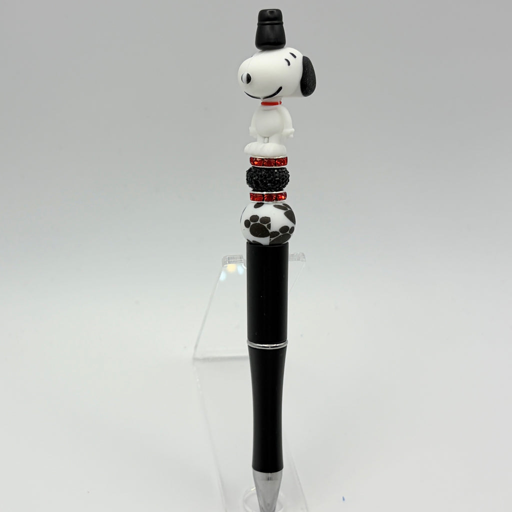 Dad Life Peanuts Character Beaded Pen Collection – Charlie Brown, Woodstock, Snoopy & Sally