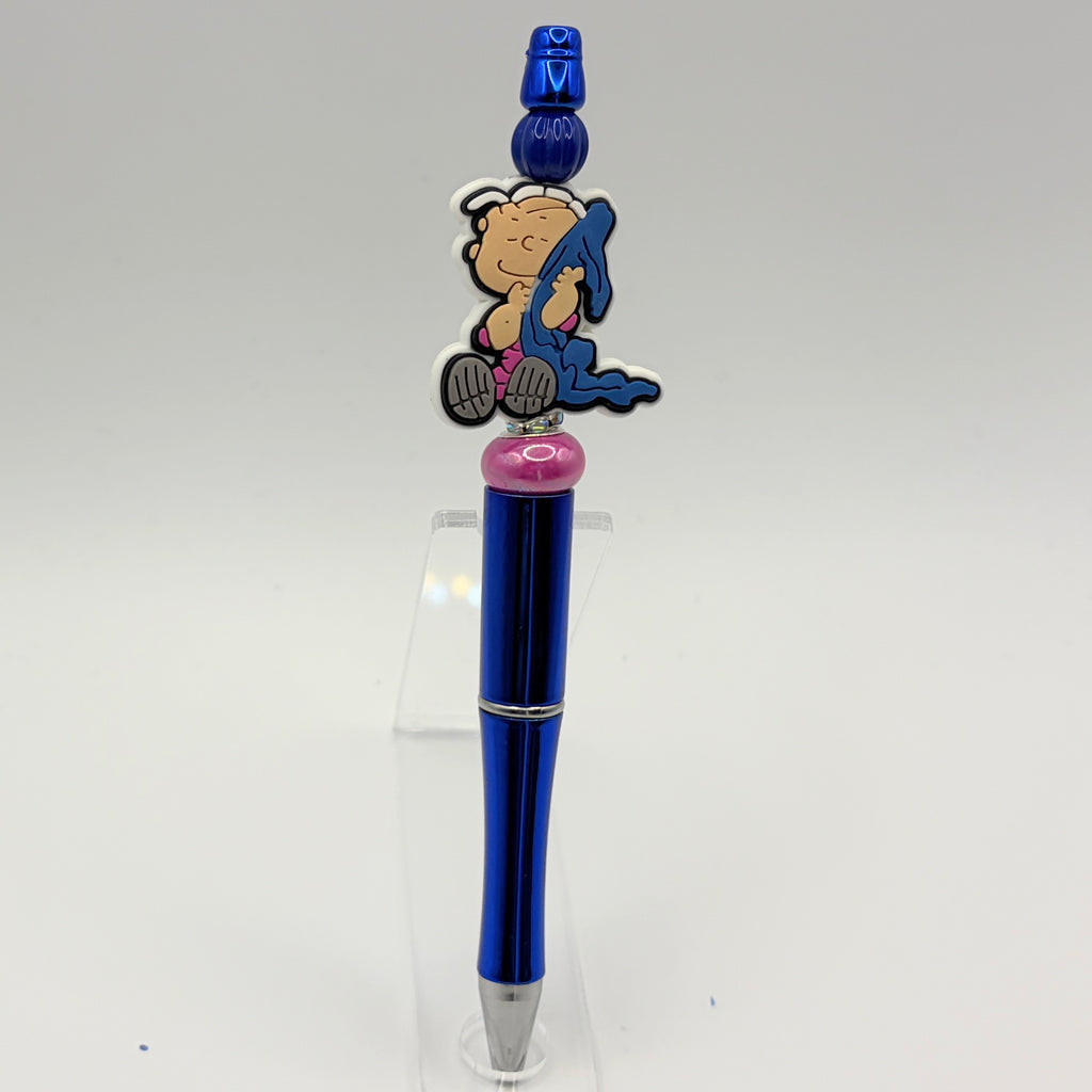 Dad Life Peanuts Character Beaded Pen Collection – Charlie Brown, Woodstock, Snoopy & Sally