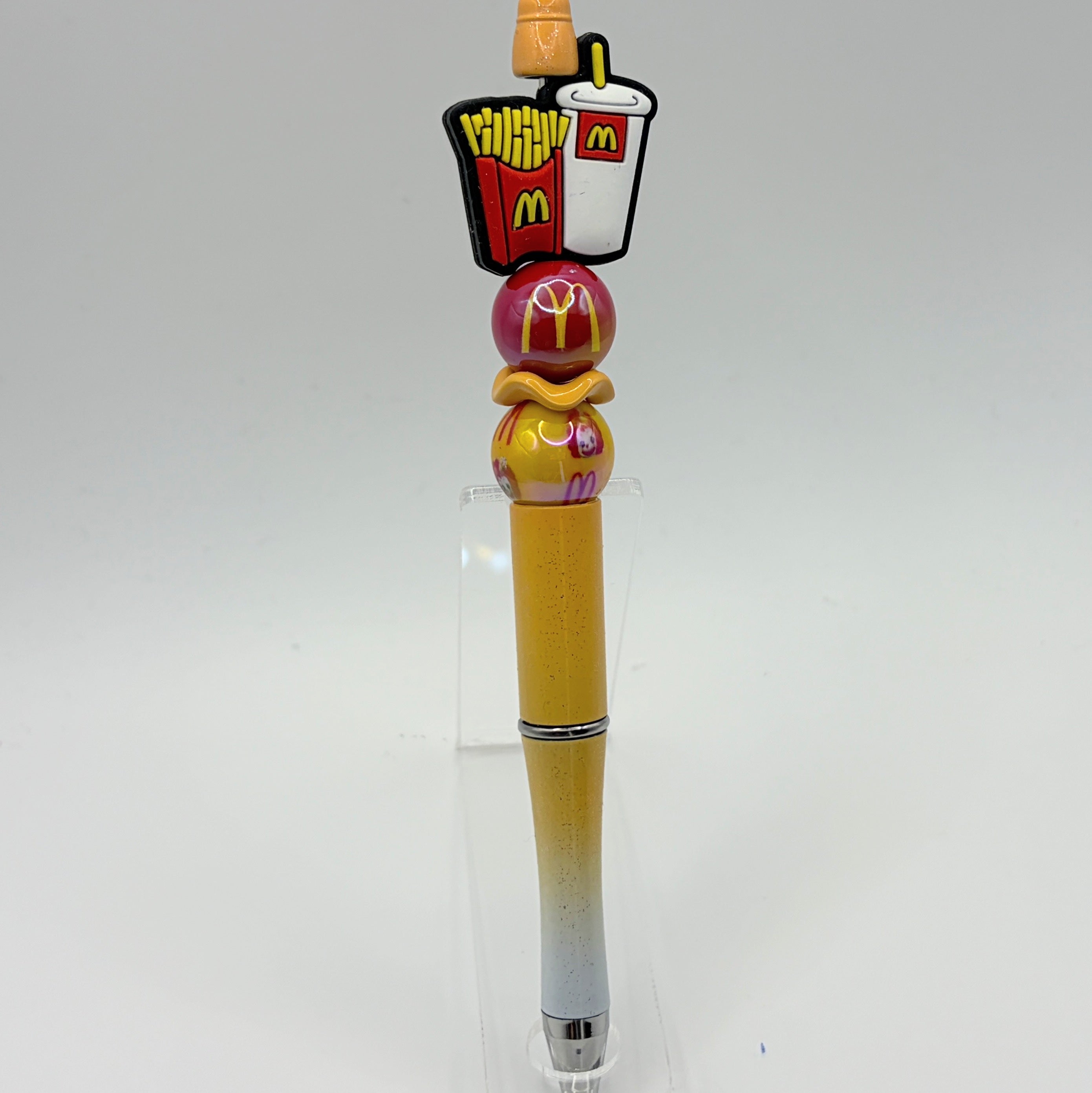Fast Food & Favorite Drinks Beaded Pen Collection – Choose Your Style A–E