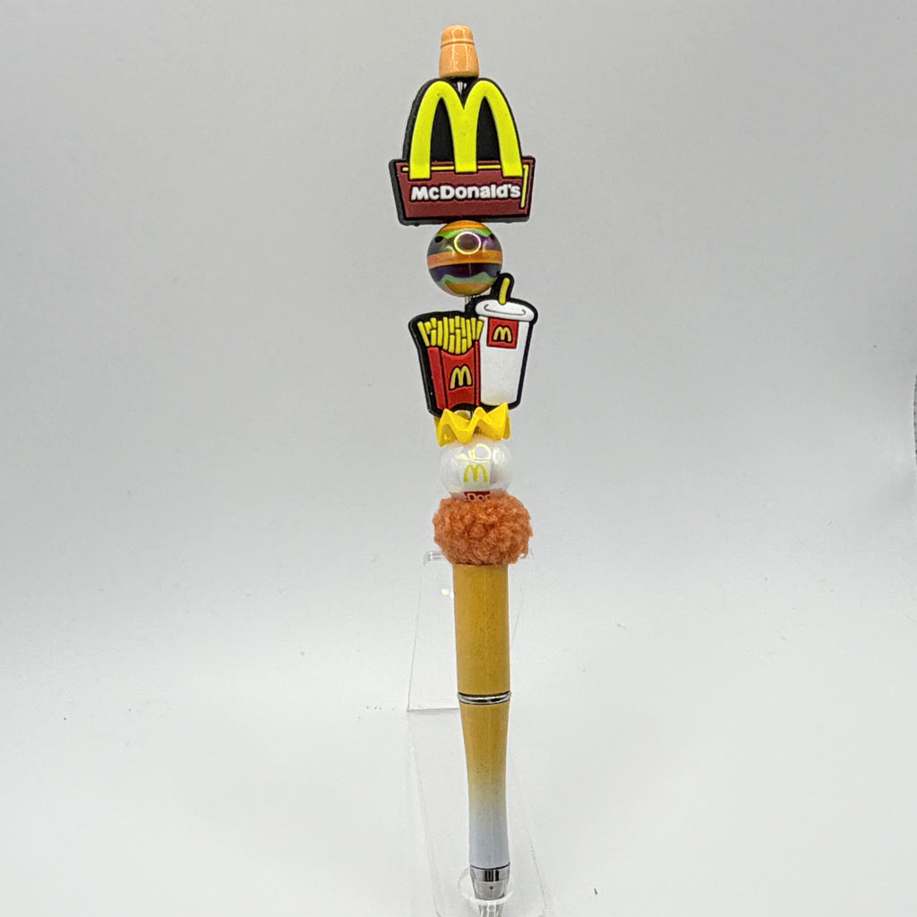 Fast Food & Favorite Drinks Beaded Pen Collection – Choose Your Style A–E