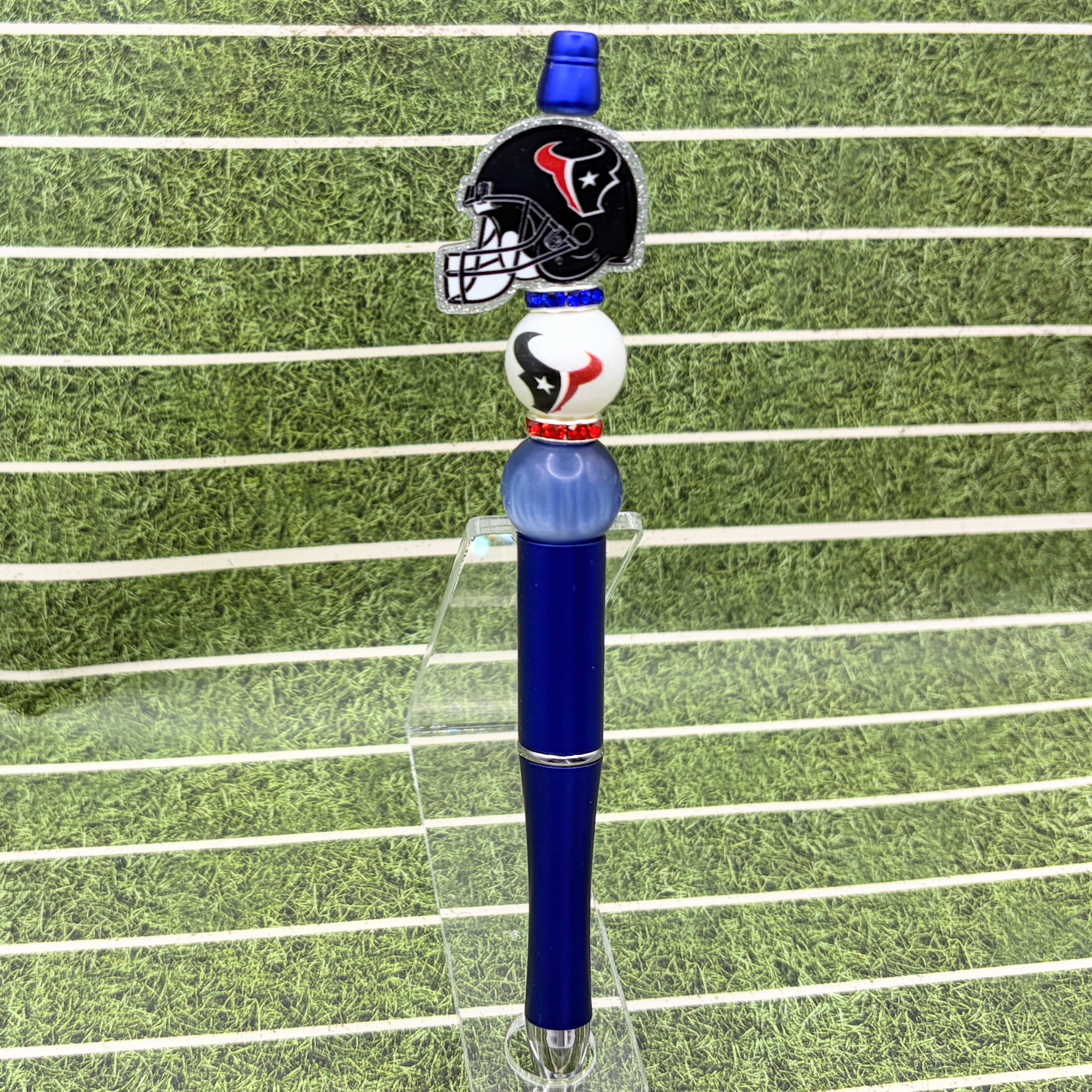 Football Fan Beaded Pen Collection – Houston Texans & Kansas City Chiefs Inspired Pens