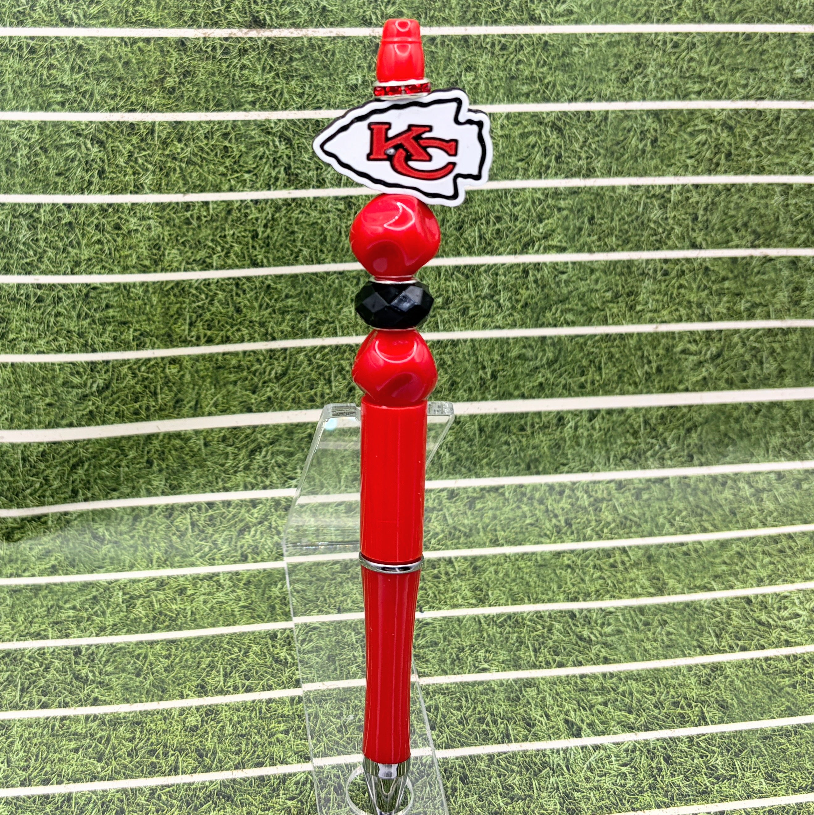 Football Fan Beaded Pen Collection – Houston Texans & Kansas City Chiefs Inspired Pens