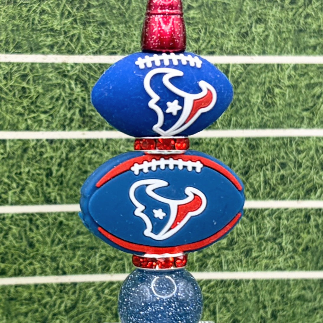 Football Fan Beaded Pen Collection – Houston Texans & Kansas City Chiefs Inspired Pens