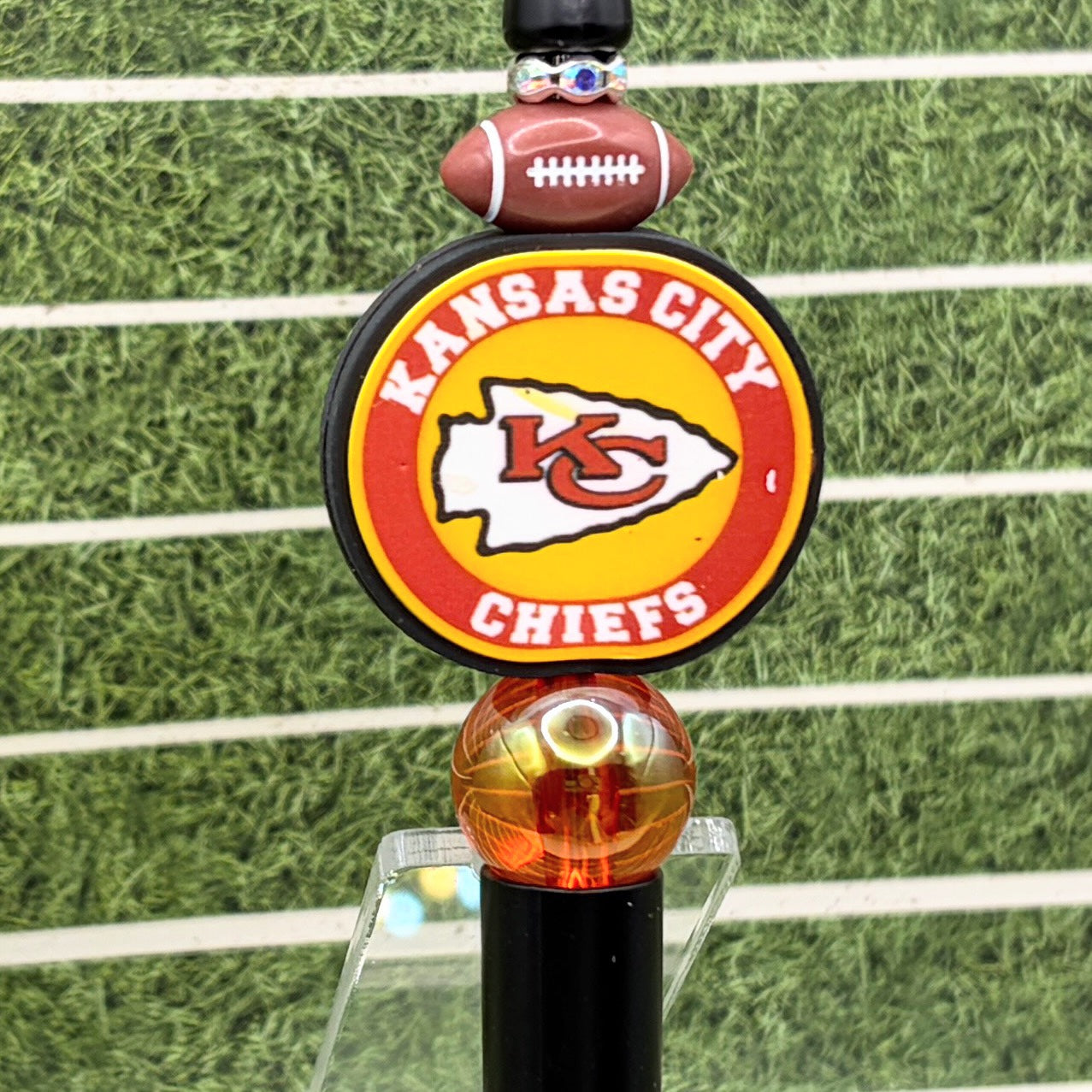 Football Fan Beaded Pen Collection – Houston Texans & Kansas City Chiefs Inspired Pens