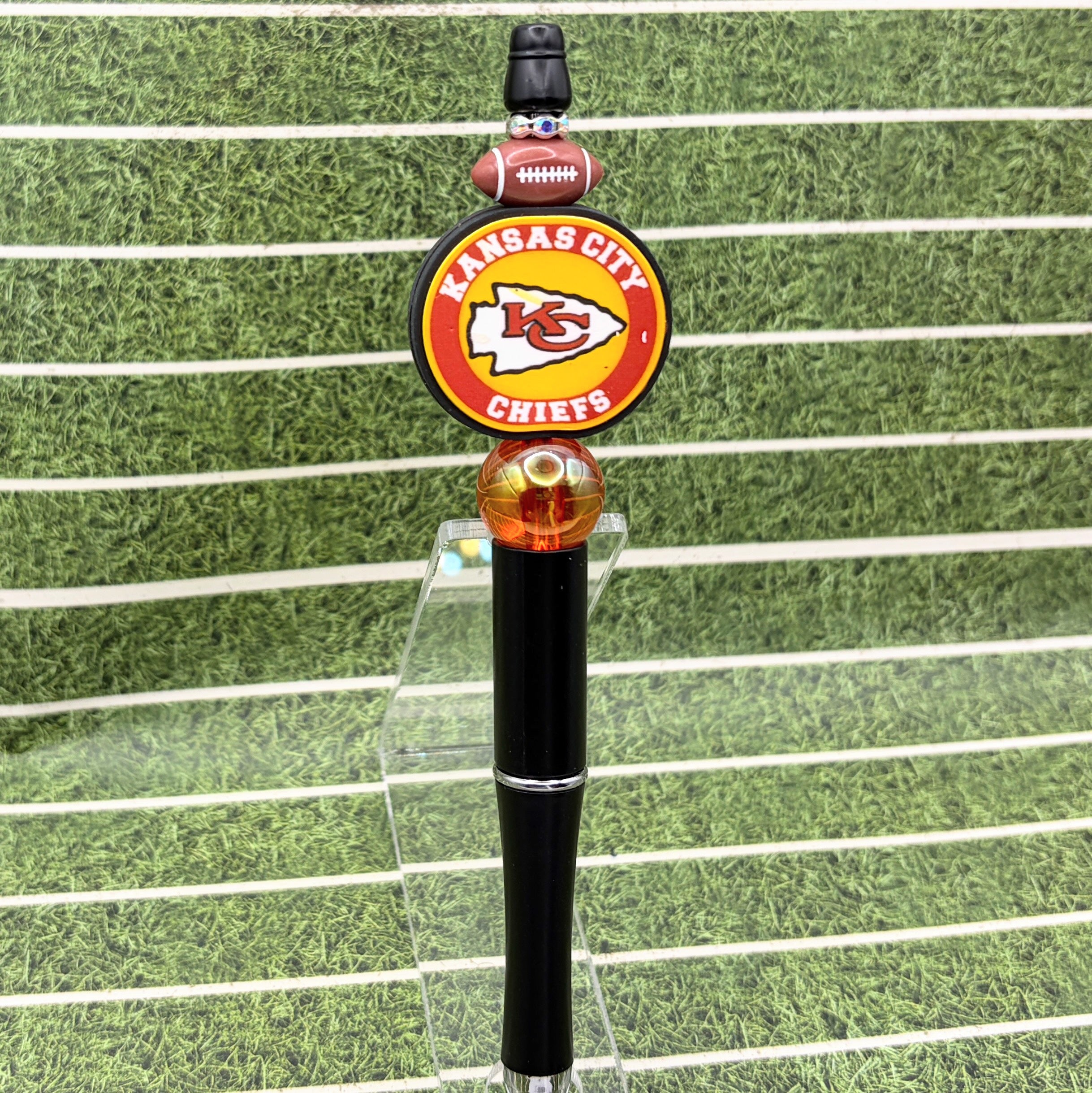 Football Fan Beaded Pen Collection – Houston Texans & Kansas City Chiefs Inspired Pens