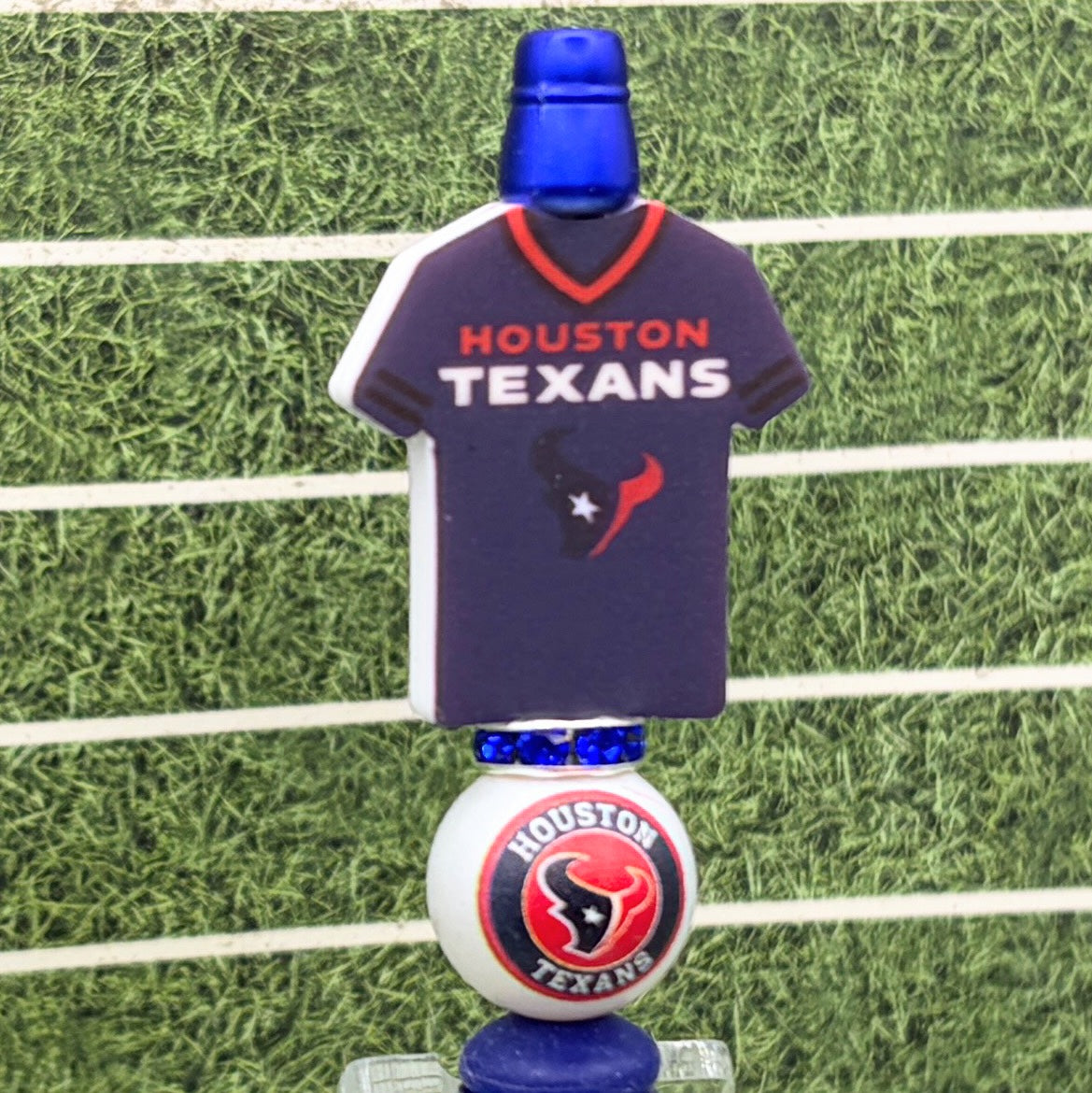 Football Fan Beaded Pen Collection – Houston Texans & Kansas City Chiefs Inspired Pens