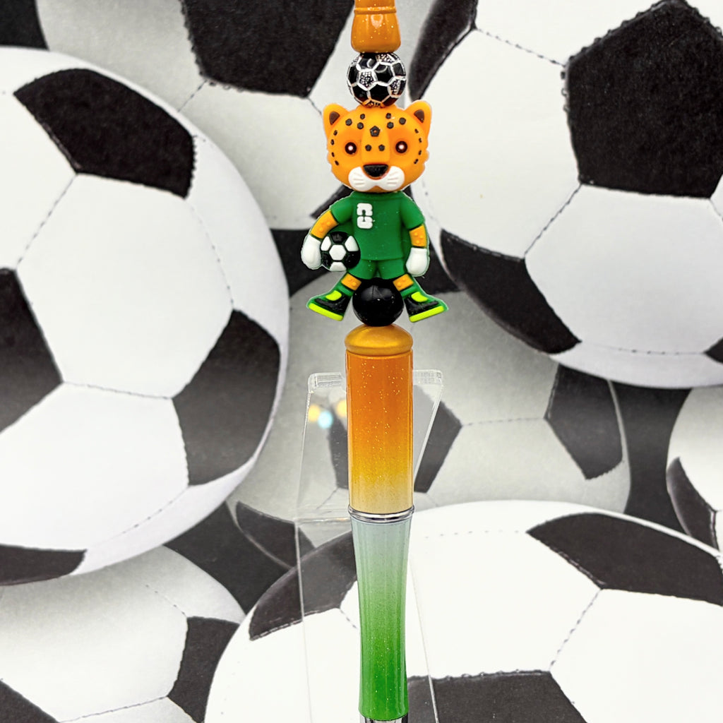 Soccer Mascot Beaded Pen Collection – Choose Your Style A-C