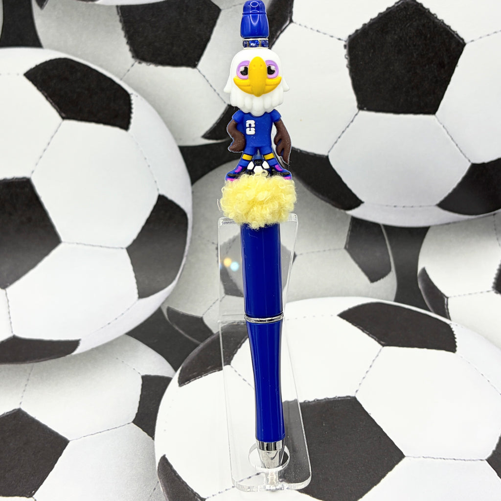 Soccer Mascot Beaded Pen Collection – Choose Your Style A-C