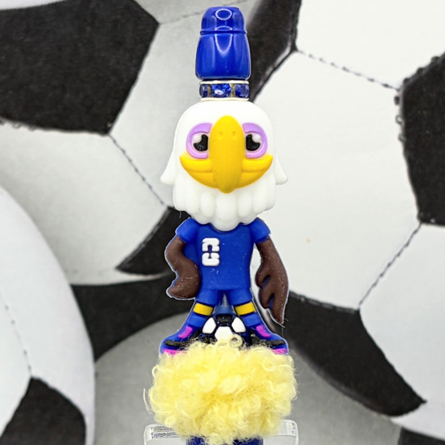 Soccer Mascot Beaded Pen Collection – Choose Your Style A-C