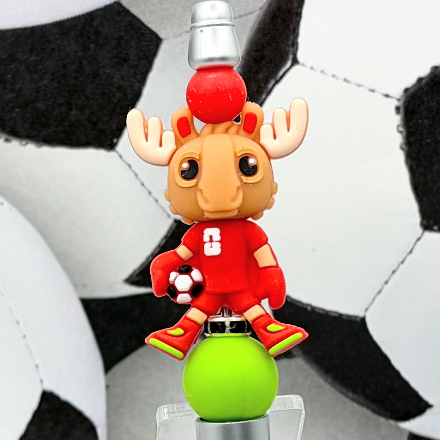 Soccer Mascot Beaded Pen Collection – Choose Your Style A-C