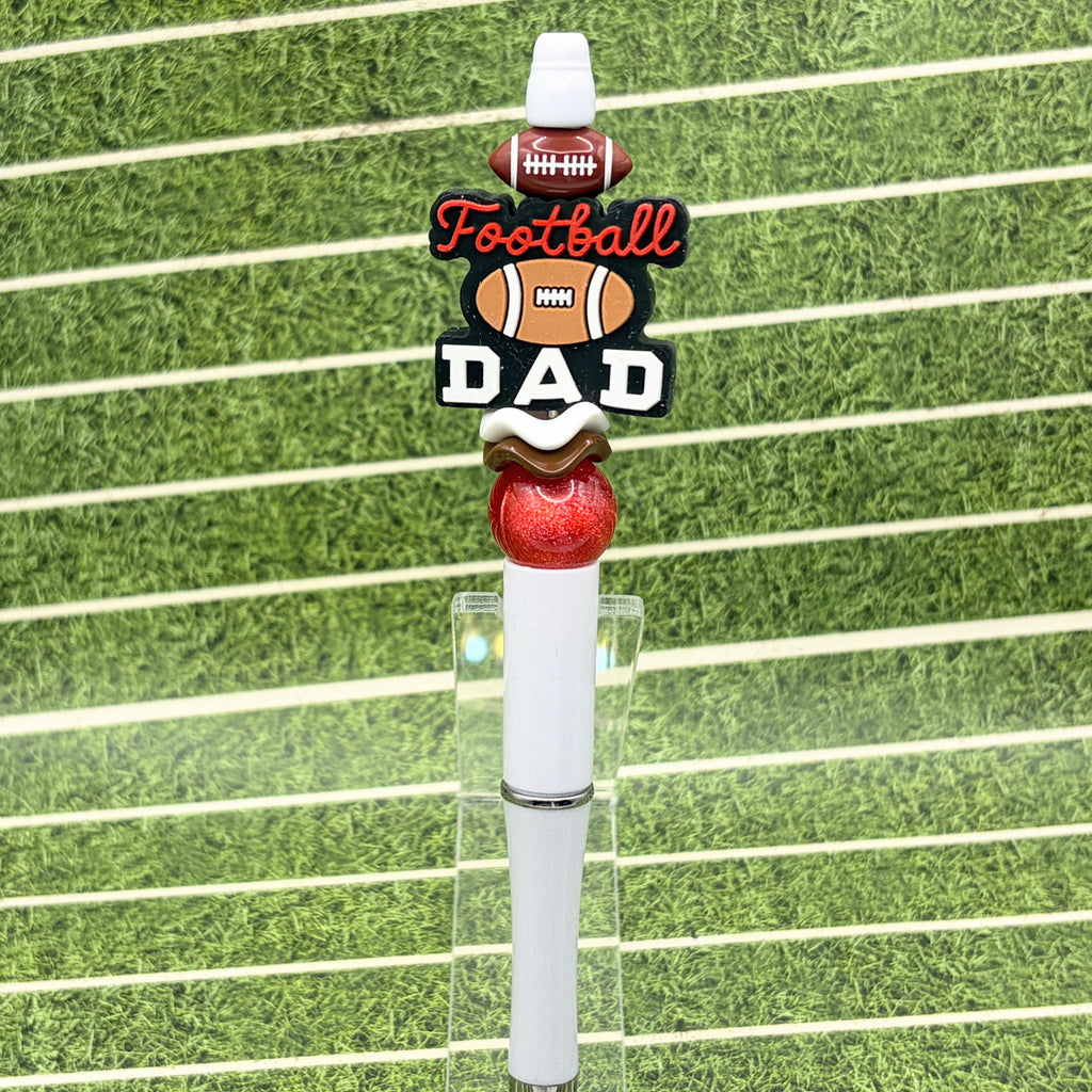 Football Dad Beaded Pen
