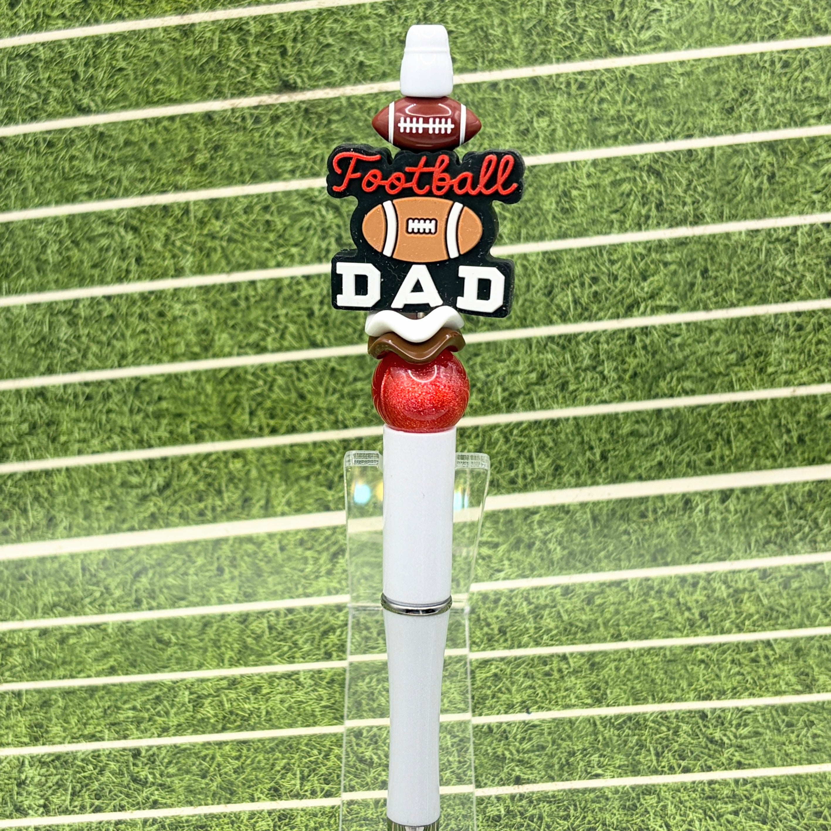 Football Dad Beaded Pen