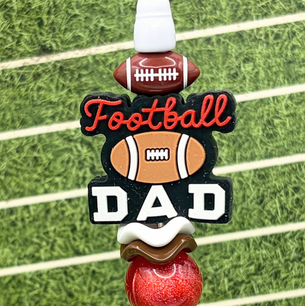 Football Dad Beaded Pen