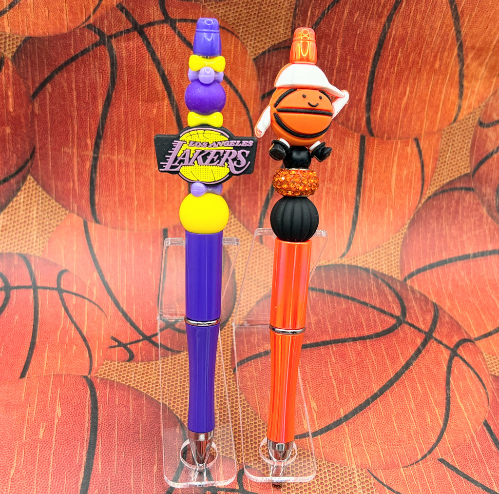 Basketball Fan Beaded Pen Collection – Choose Your Style