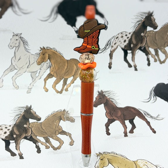 Western Ranch Life Beaded Pen Collection
