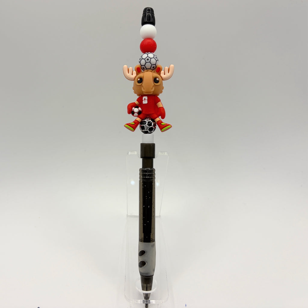 Soccer Mascot Beaded Pencils | Fun Back-to-School Gifts for Soccer Fans