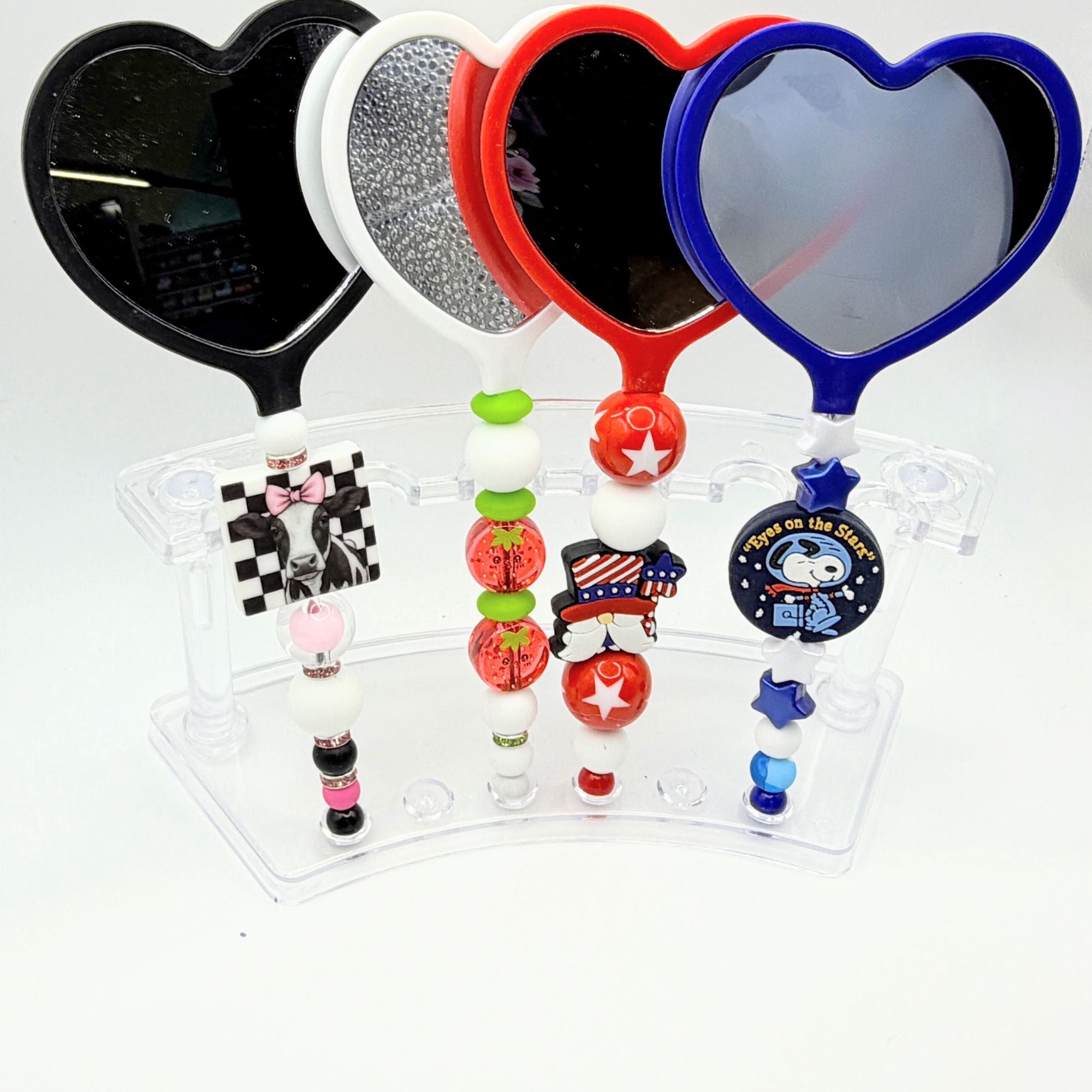 Beaded Hand Mirror – Standard Size | Choose Your Style A–D