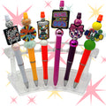 Retro Vibes Beaded Pen Collection | 70s & 80s Inspired Pens