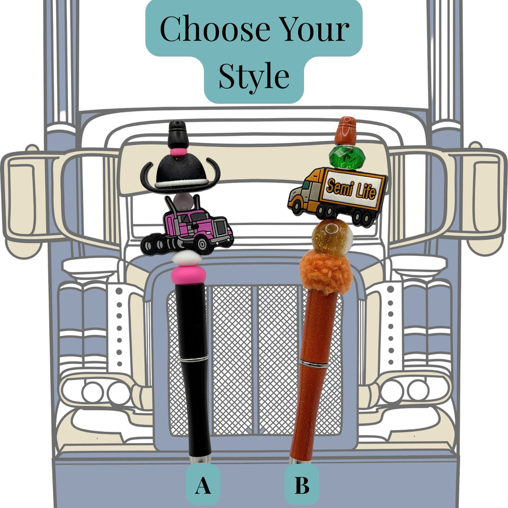 Trucking Life Beaded Pen Collection – Choose Your Style
