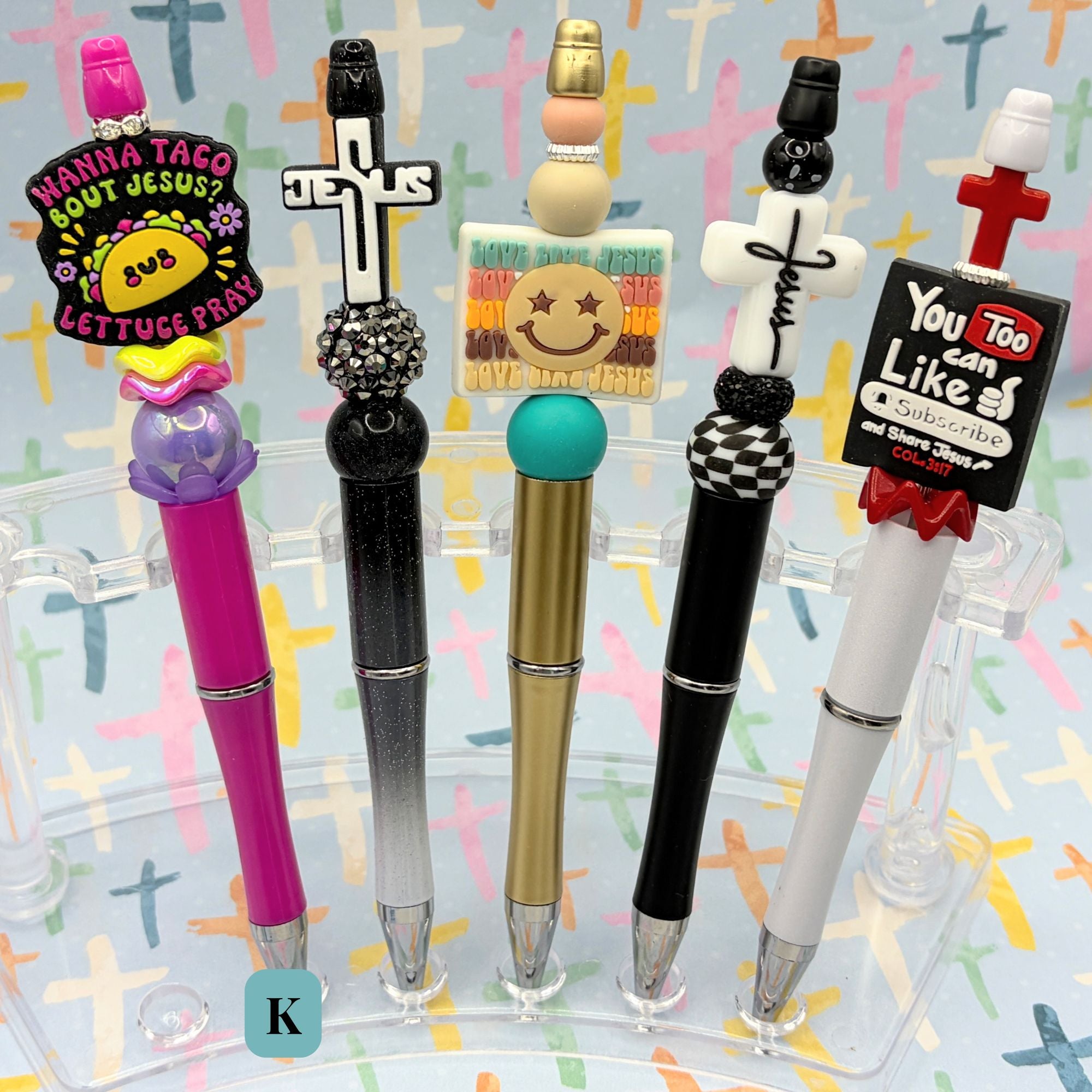 Dad Life Christian Beaded Pen Collection – Choose Your Style A-F