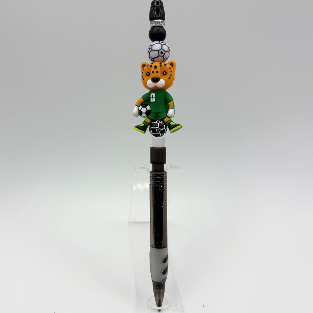 Soccer Mascot Beaded Pencils | Fun Back-to-School Gifts for Soccer Fans