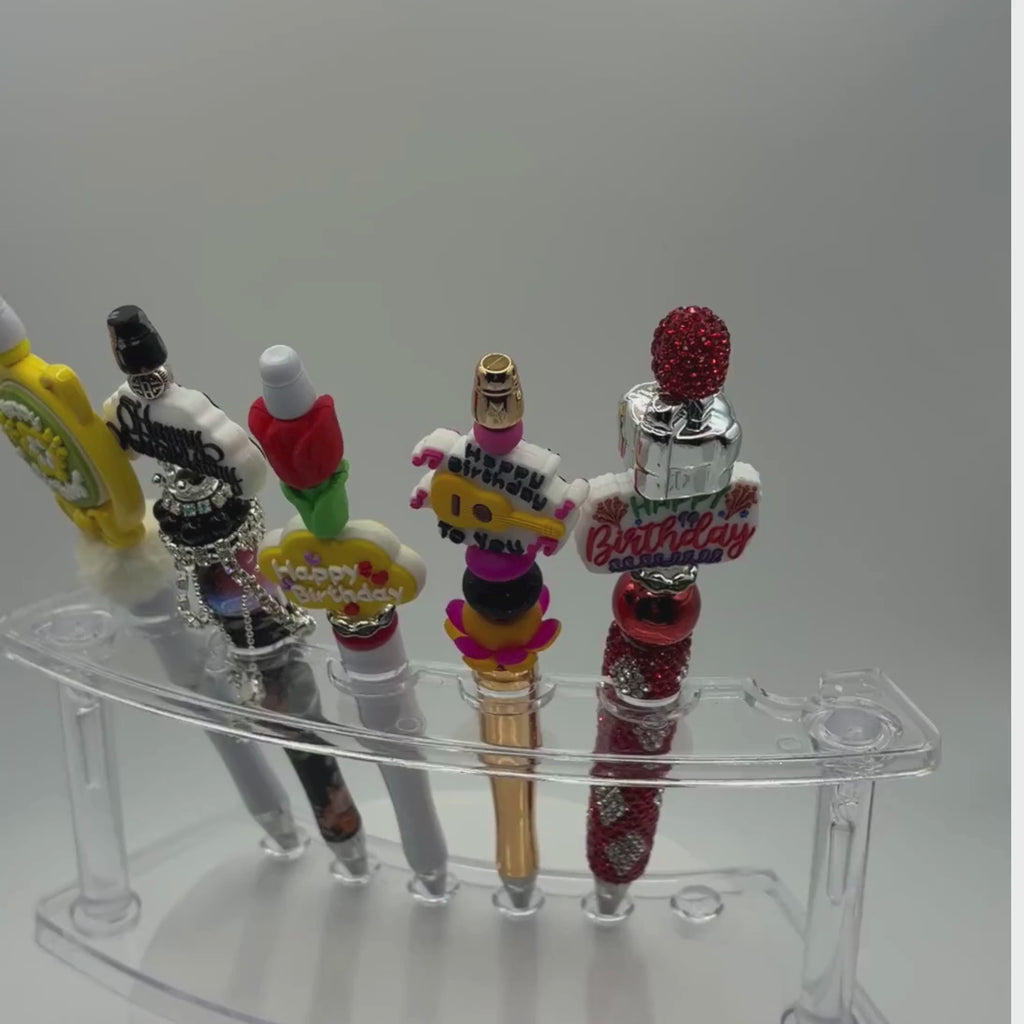 Birthday Celebration Beaded Pen Collection – Choose Your Style A–D 🎉✨
