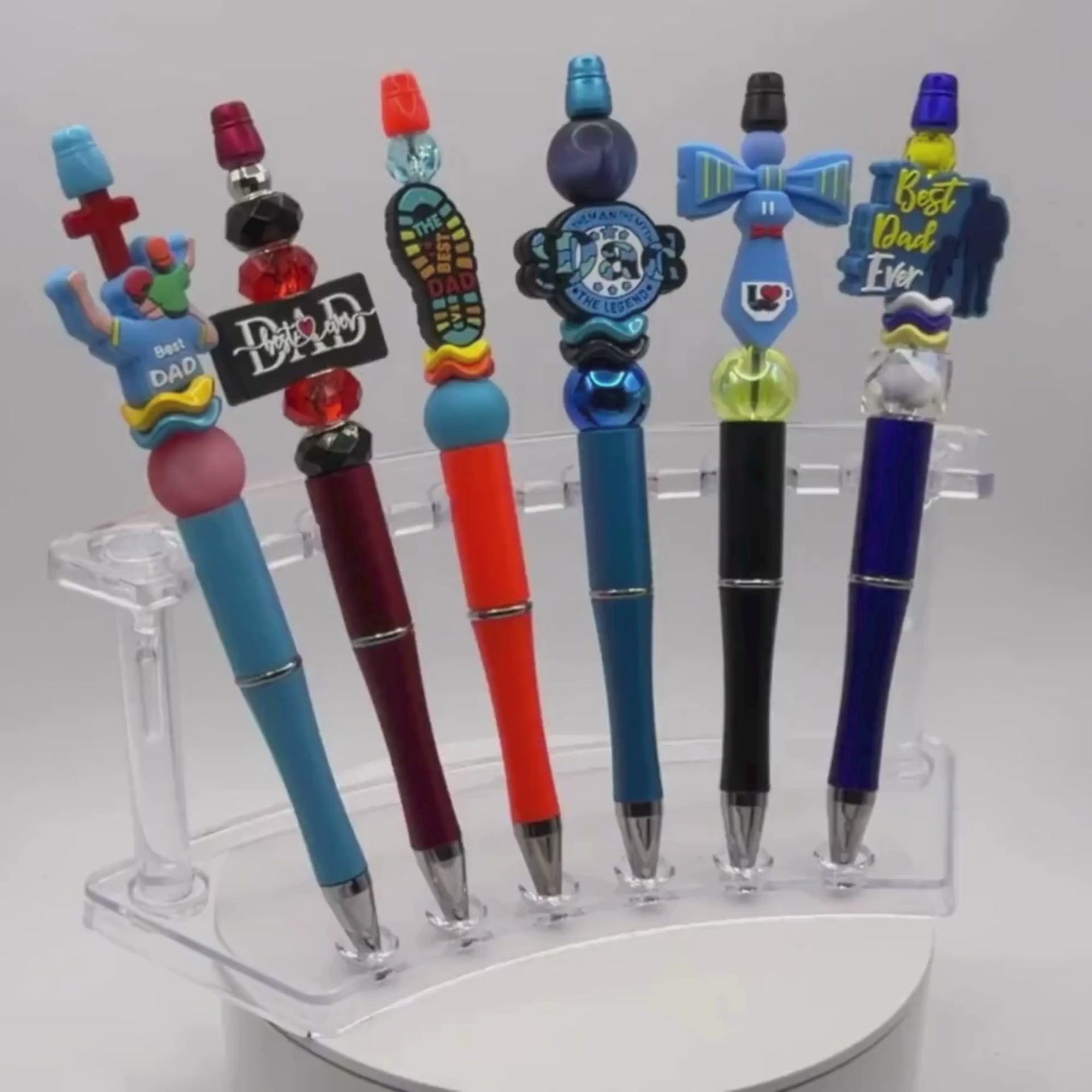 Father’s Day Beaded Pens – Choose Your Style A–F | Handmade Gifts for Dad