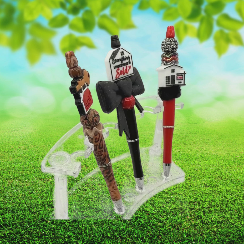 Realtor Life Beaded Pen Collection – Choose Your Style A–G