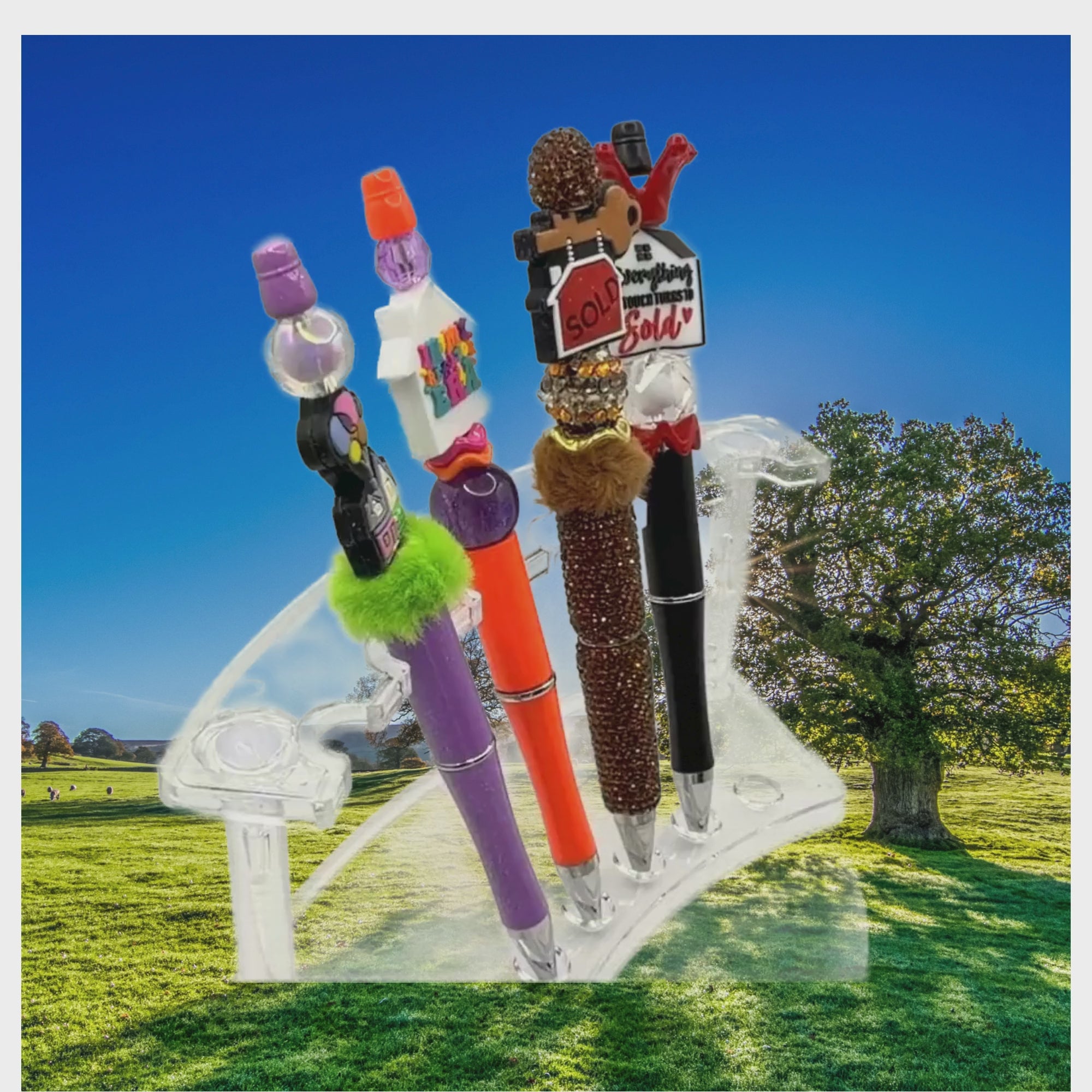 Realtor Life Beaded Pen Collection – Choose Your Style A–G