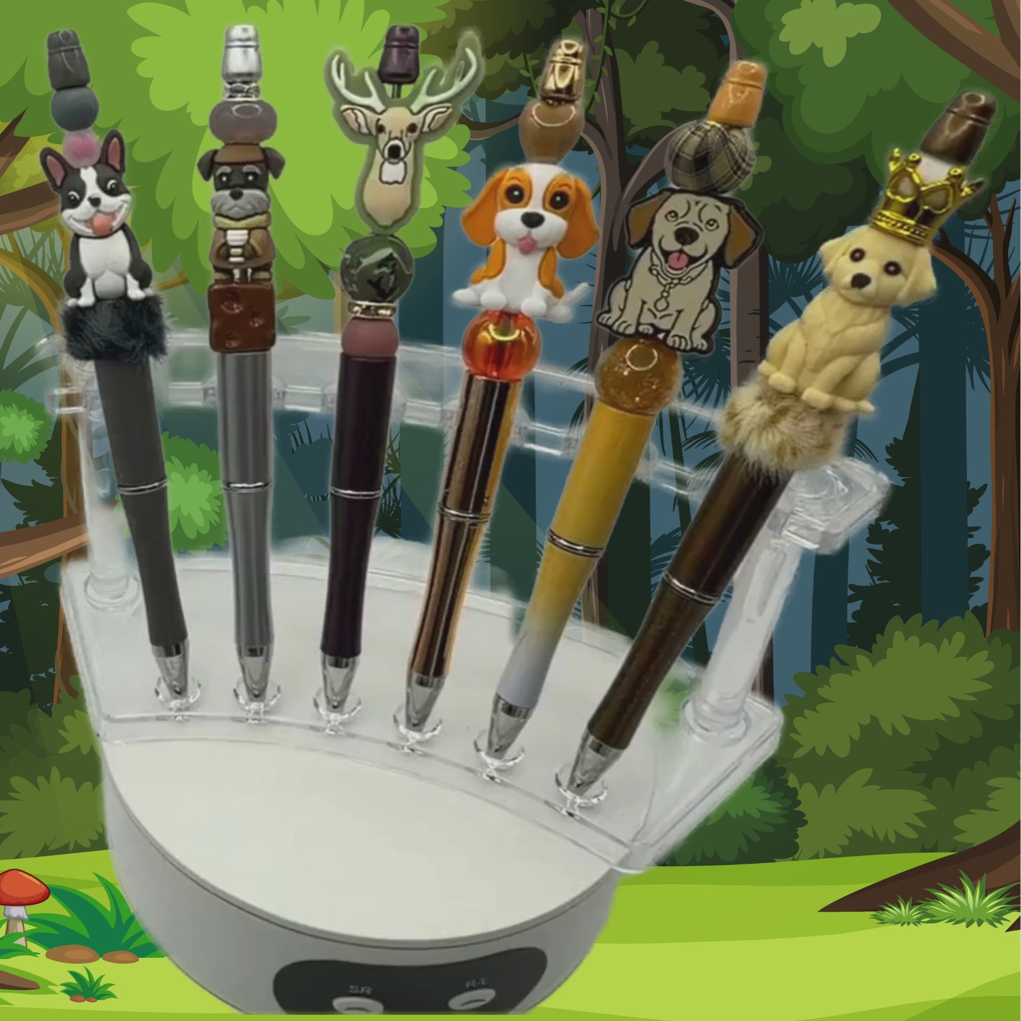 Man's Best Friend Beaded Pen Collection – Choose Your Style A–F