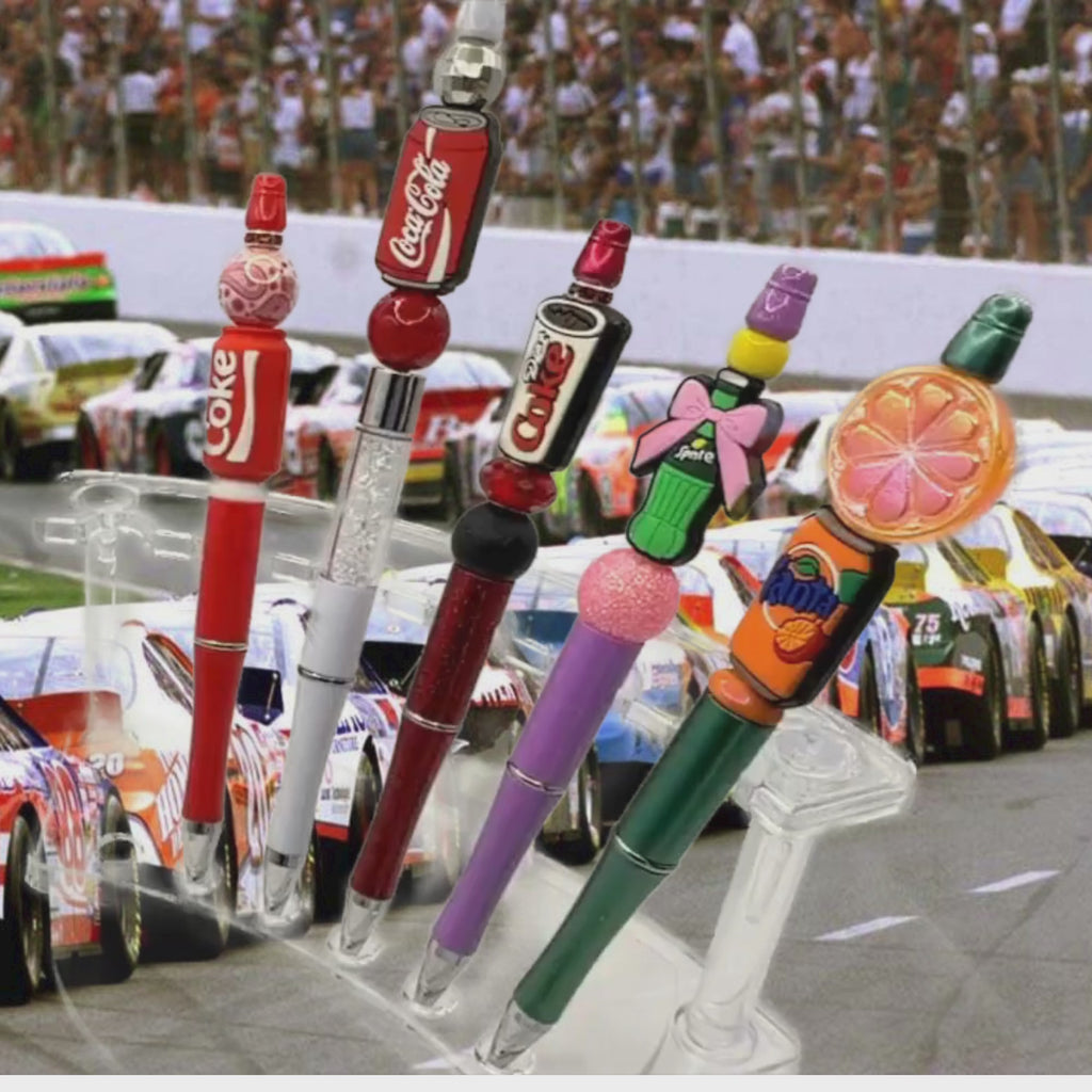 Coca-Cola Family Beaded Pen Collection – Coke, Diet Coke, Sprite & Fanta Handmade Pens